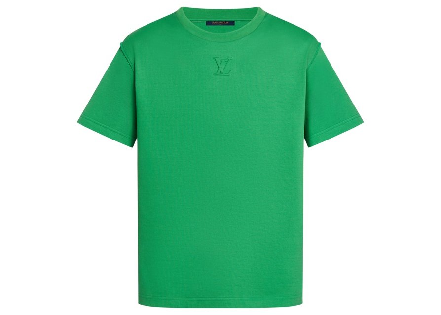 streetwear Louis Vuitton LV Debossed Tee Green