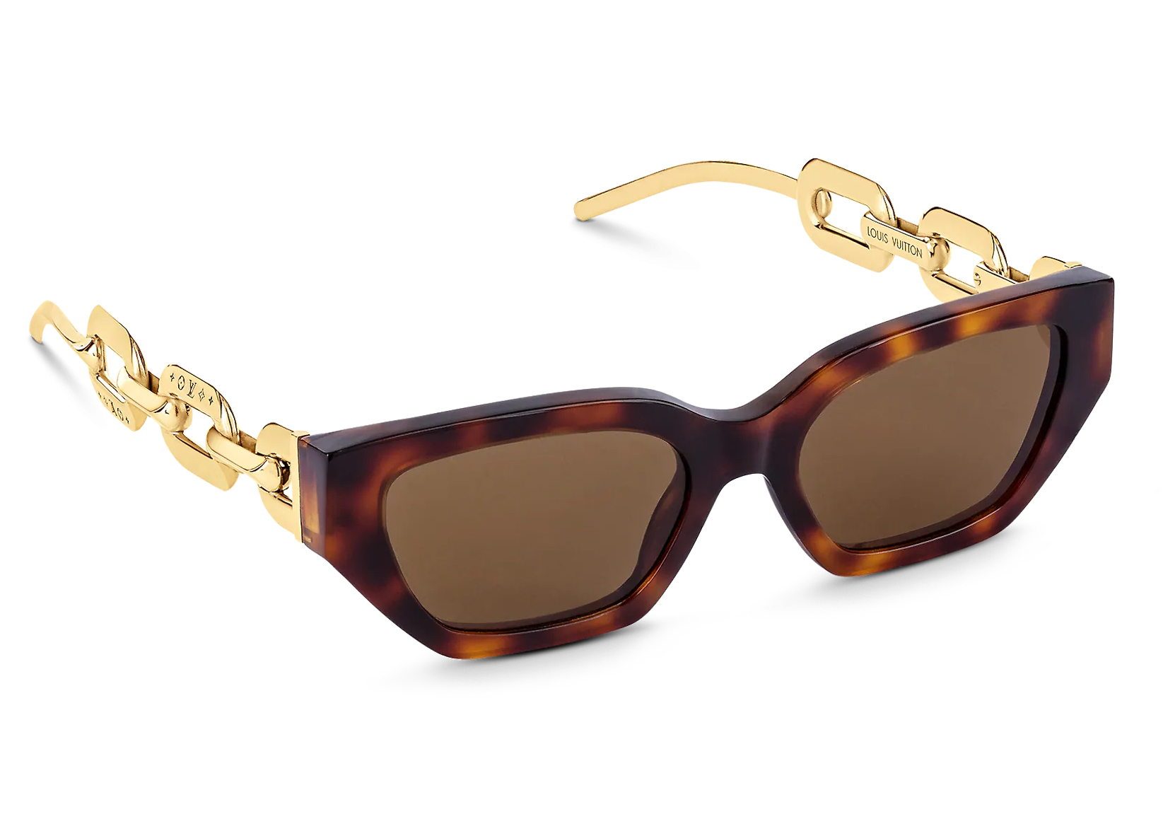streetwear Louis Vuitton Sunglasses Brown Louis Vuitton LV Edge Brown