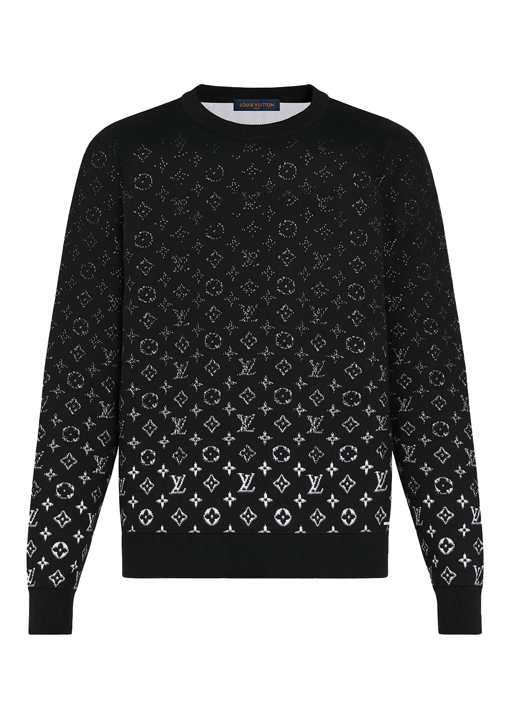 streetwear Louis Vuitton LVSE Monogram Degrade Crewneck Black/White