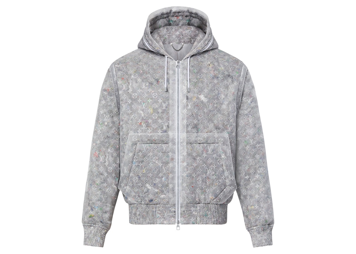 streetwear Louis Vuitton Monogram Organza Padded Blouson Translucent