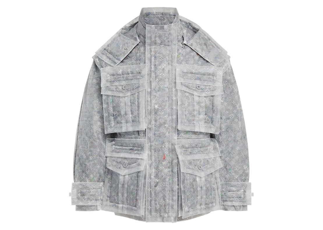 streetwear Louis Vuitton Monogram Organza Padded Parka Translucent