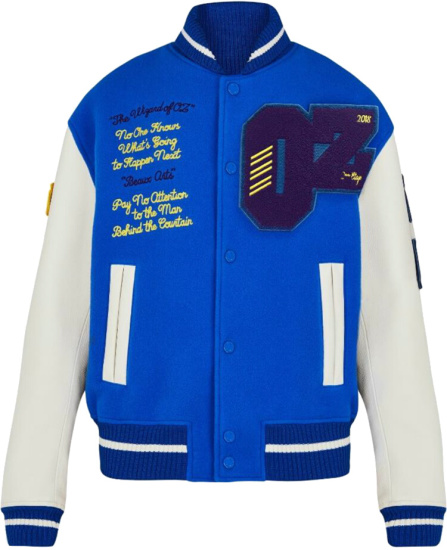 streetwear Louis Vuitton Oz Varsity Jacket (SS19) Blue/White