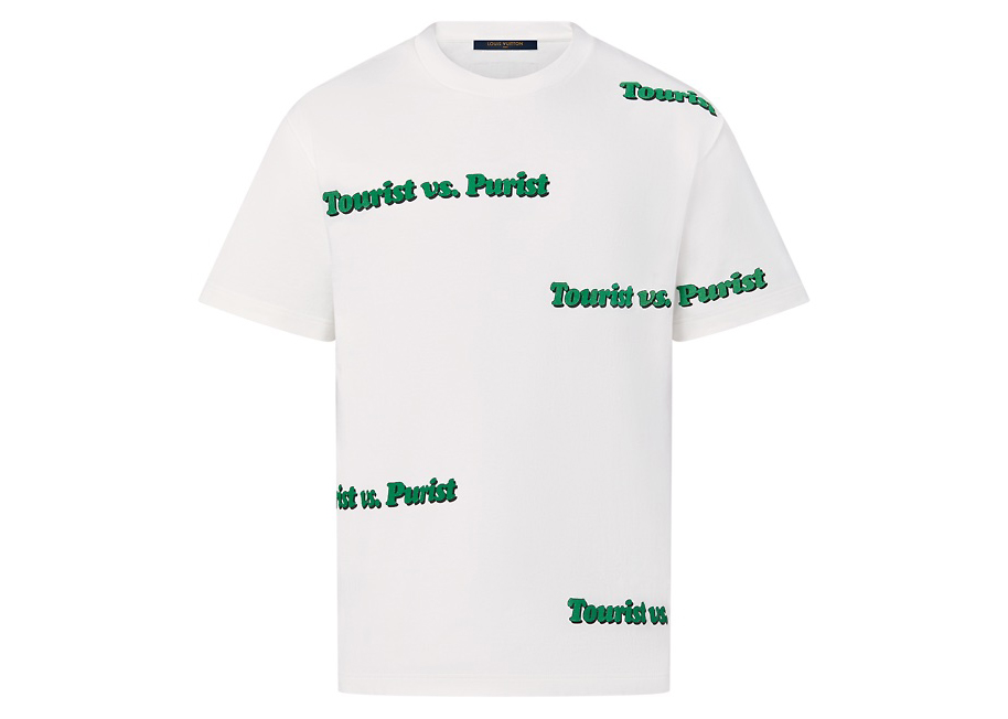 streetwear Louis Vuitton Tourist VS Purist Printed Tee Green