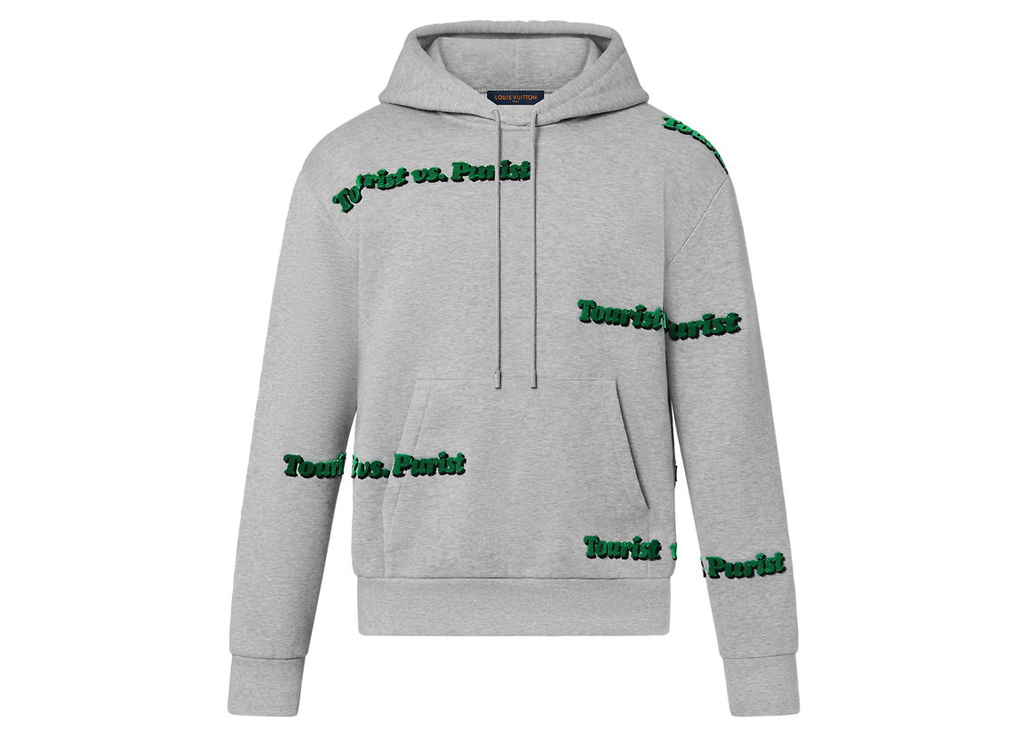 streetwear Louis Vuitton Tourist VS Purist Tuffetage Hoodie Grey