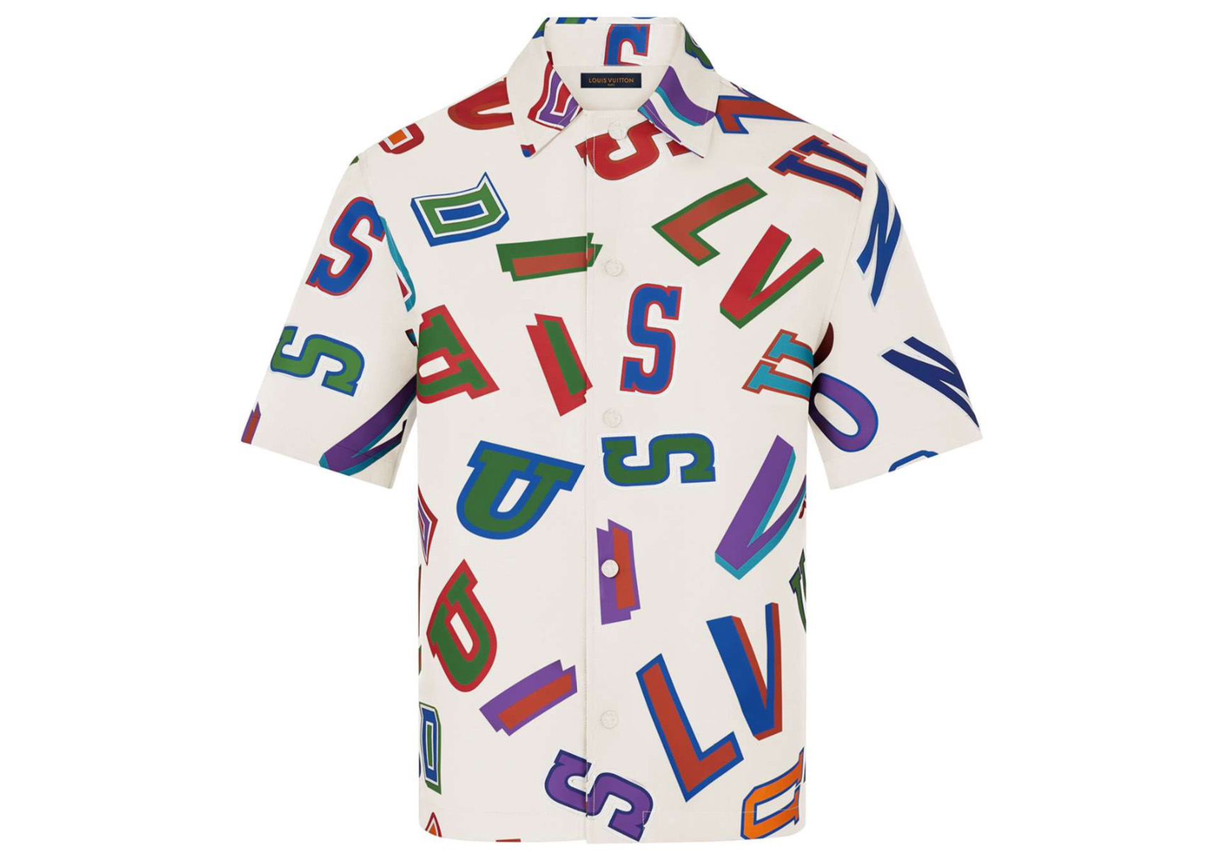 streetwear Louis Vuitton x NBA Basketball Letters Overshirt Beige