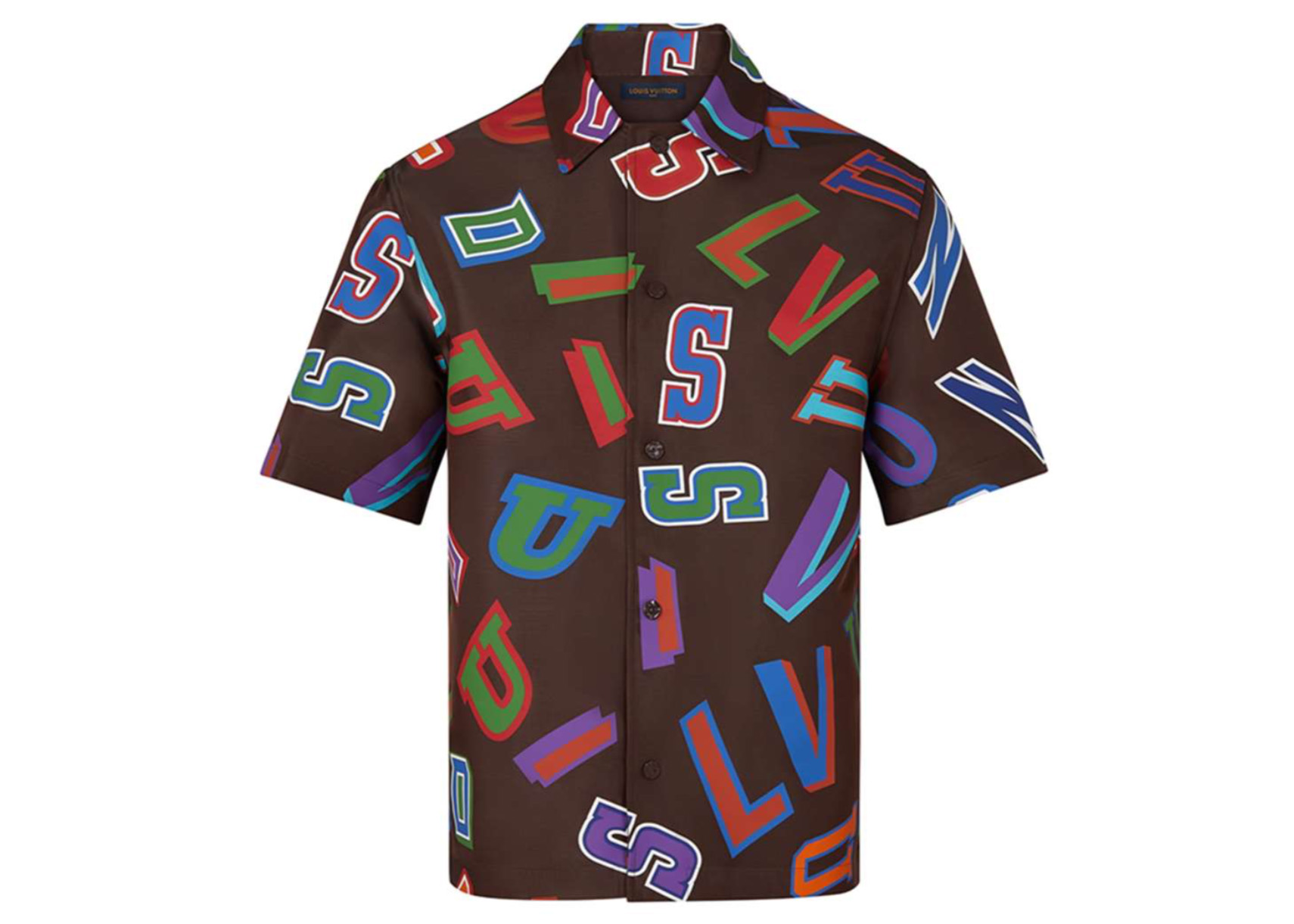 streetwear Louis Vuitton x NBA Basketball Letters Overshirt Brown