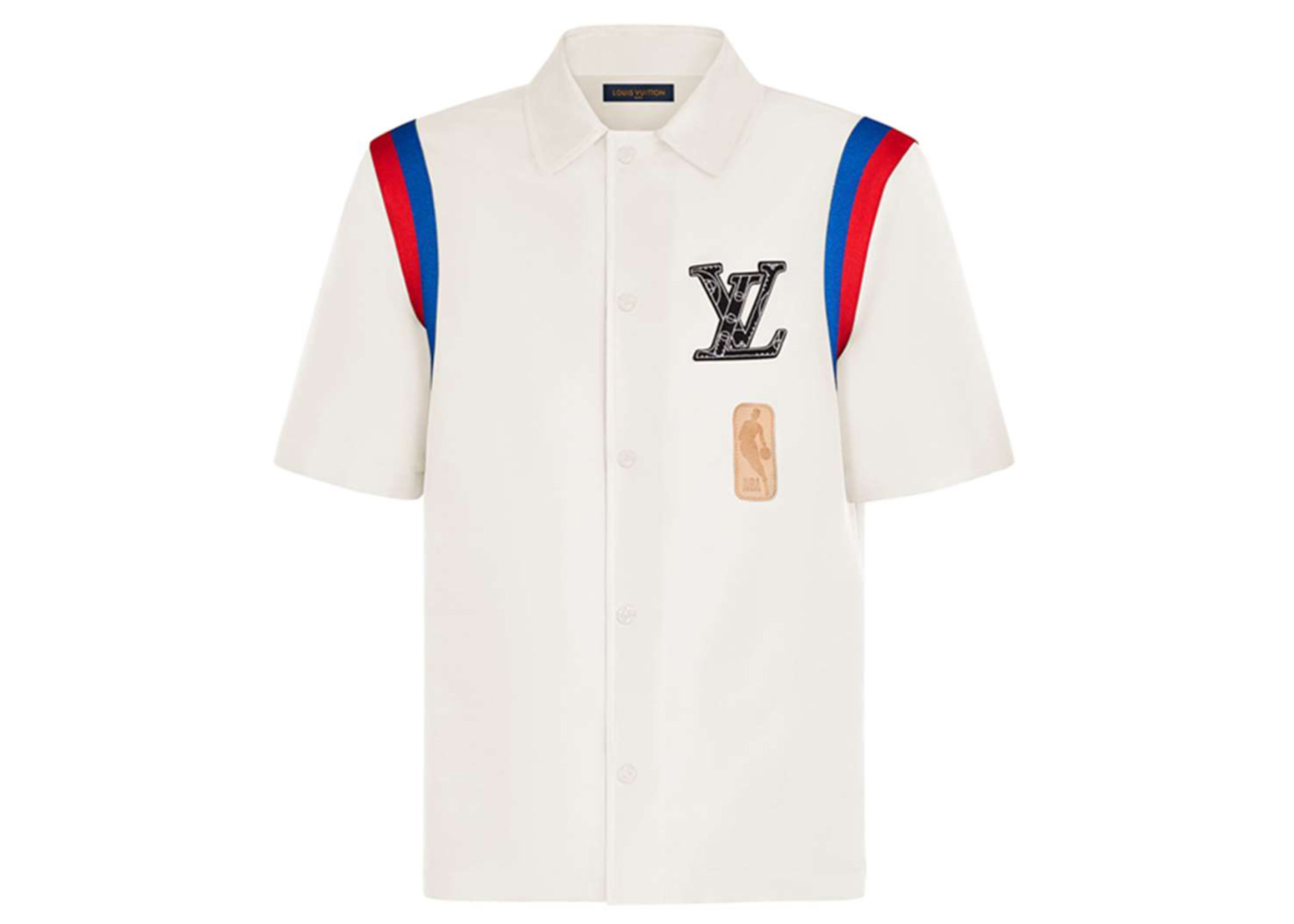 streetwear Louis Vuitton x NBA Basketball Short-Sleeved Shirt Beige