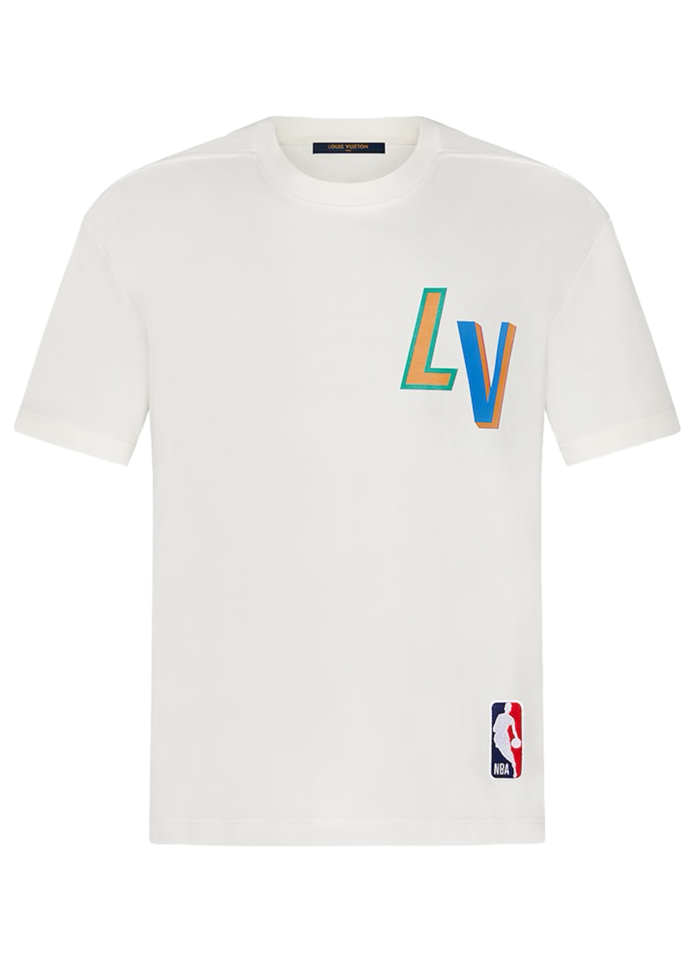 streetwear Louis Vuitton x NBA Basketball Short-Sleeved T-shirt White