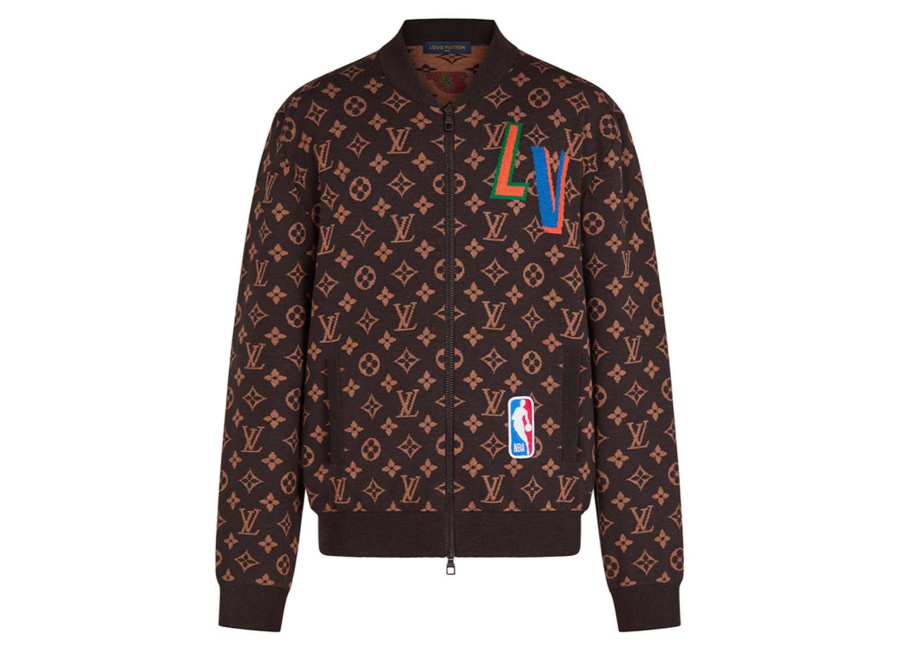 streetwear Louis Vuitton x NBA Graphic Blouson Brown