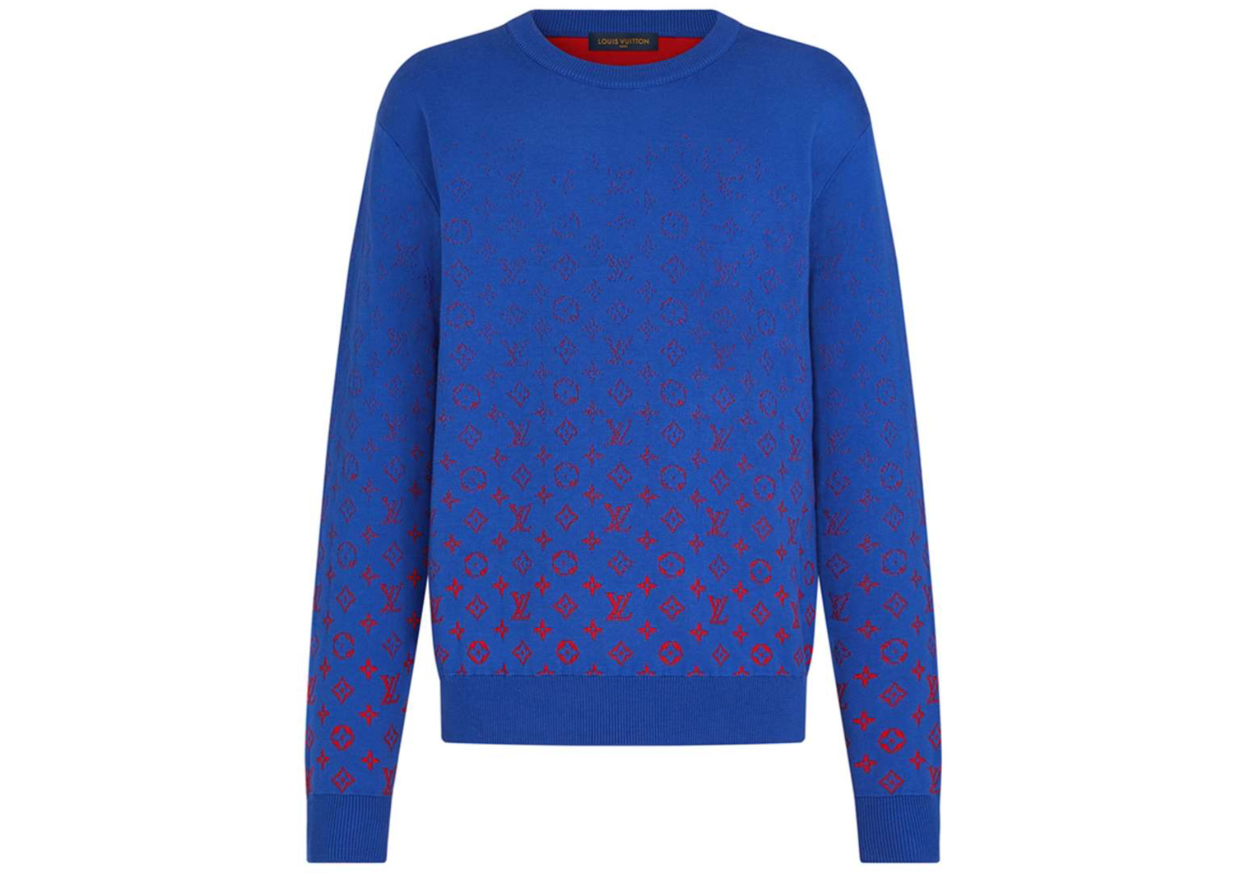 streetwear Louis Vuitton x NBA LVSE Monogram Degrade Crewneck Blue