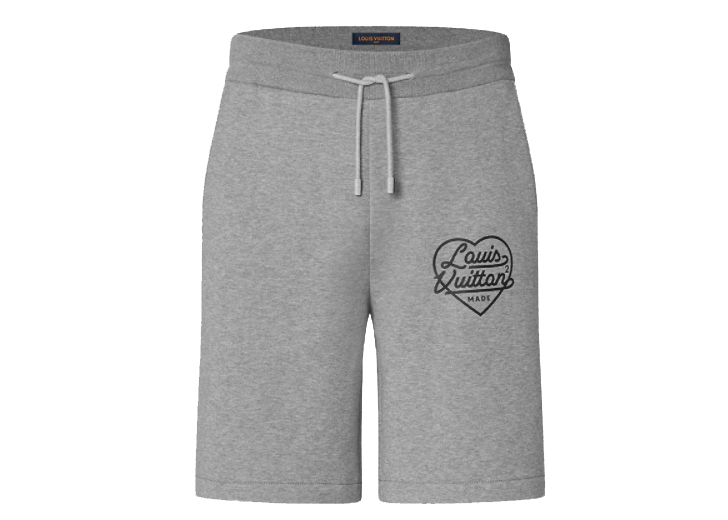 streetwear Louis Vuitton x Nigo Printed Heart Short Light Grey
