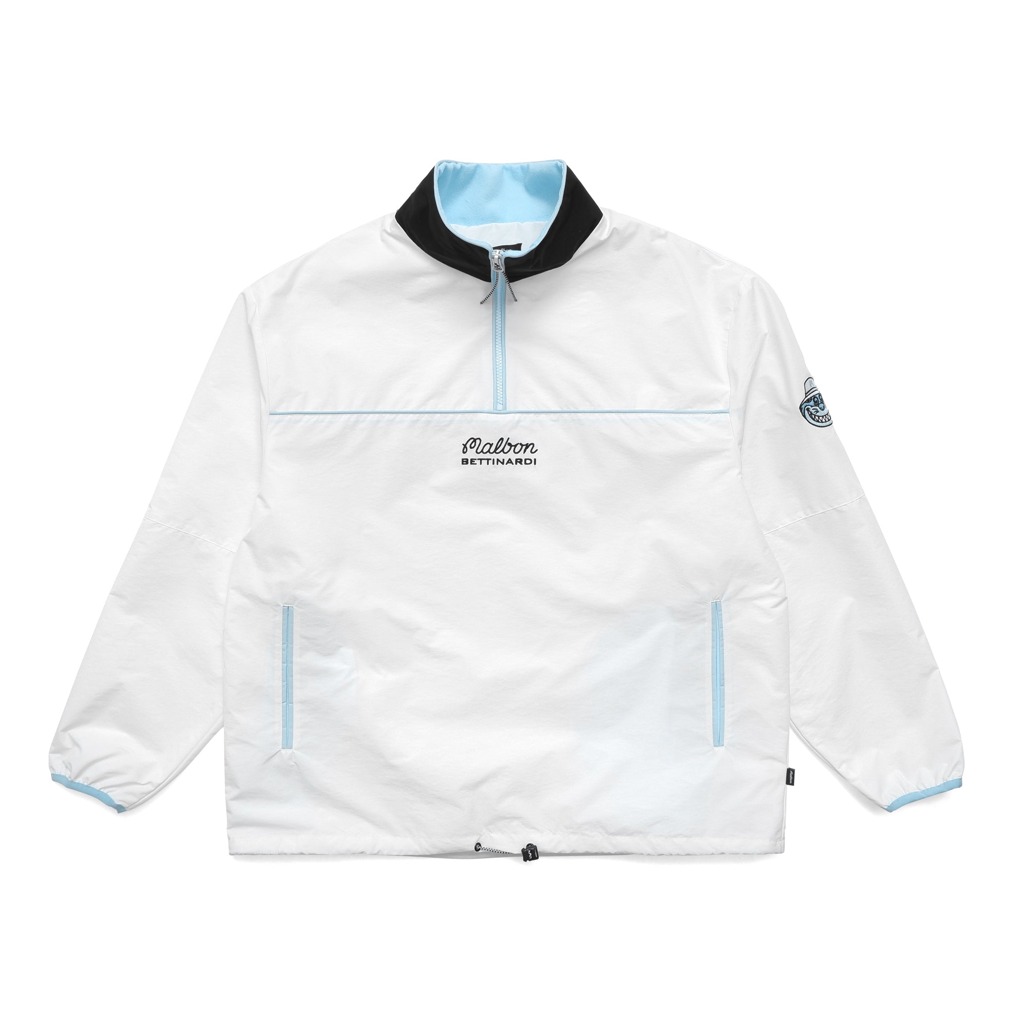streetwear Malbon Golf x Bettinardi Fat Cat 1/4 Zip Jacket White