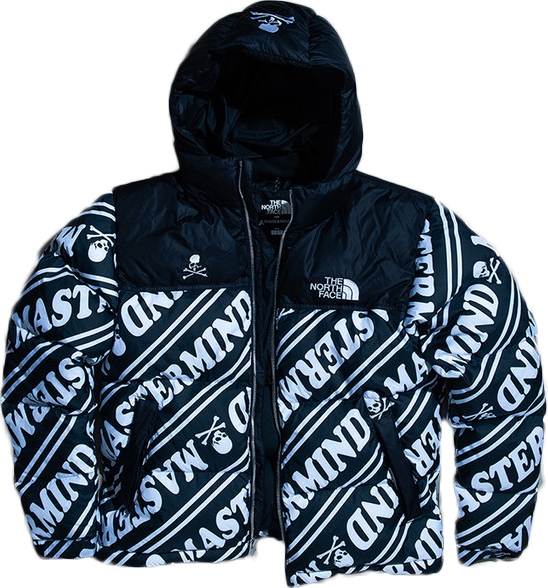 streetwear Mastermind The North Face Nuptse Jacket Black/White