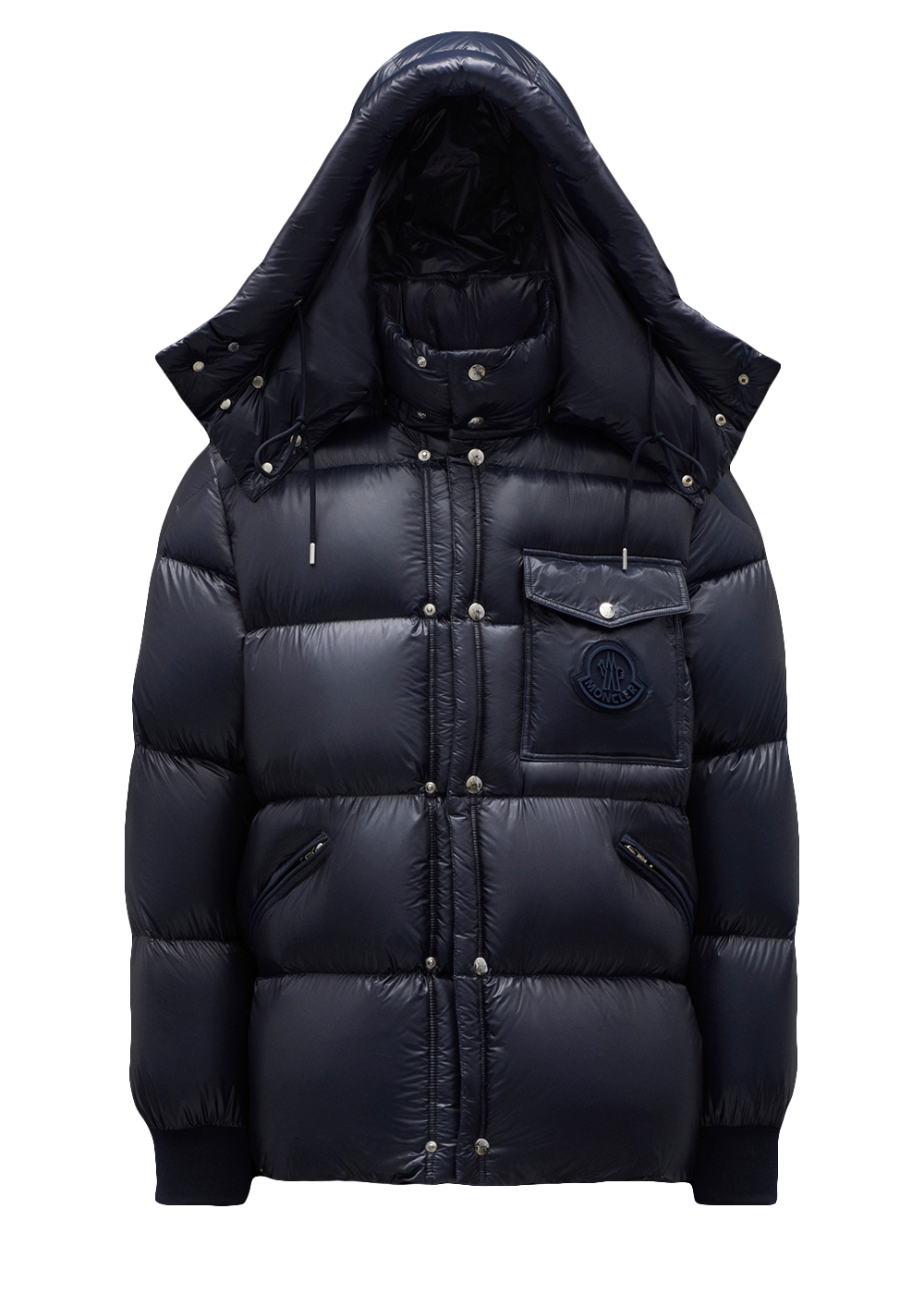 streetwear Moncler Lamentin Short Down Jacket Night Blue