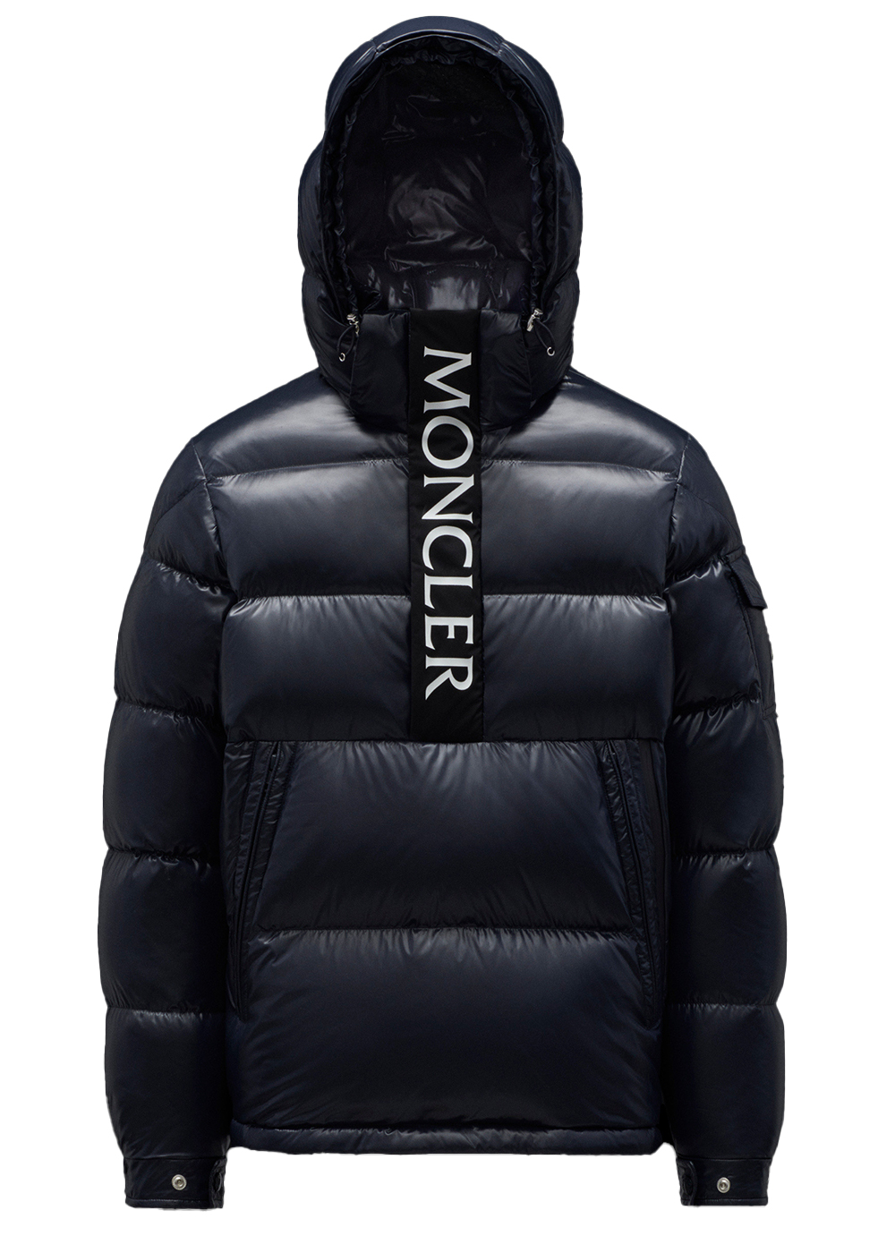streetwear Moncler Maury Short Down Jacket Night Blue