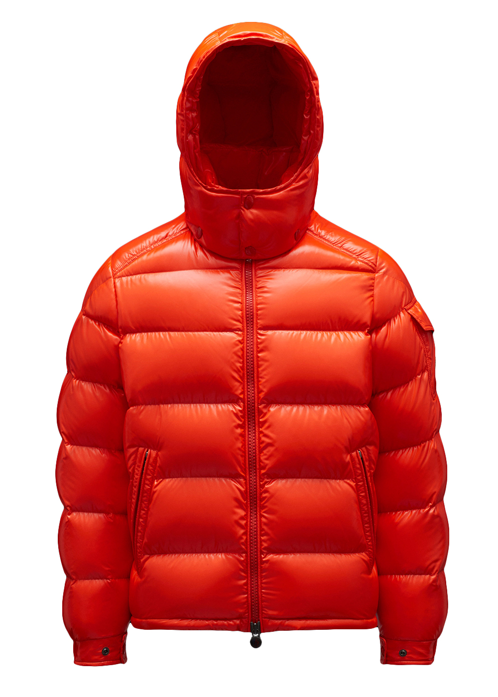 streetwear Moncler Maya Short Down Jacket Bright Orange