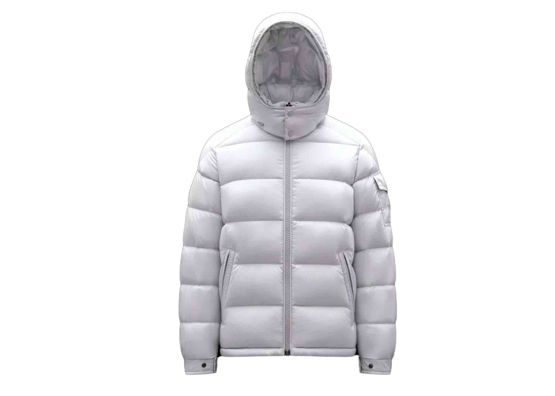 streetwear Moncler Maya Short Down Jacket Optical White