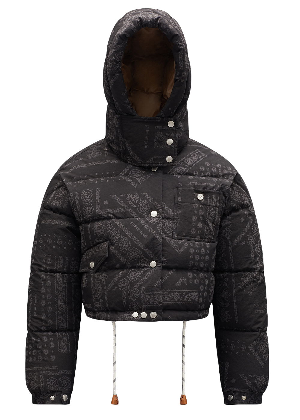 streetwear Moncler x Palm Angels Casmalia Short Down Jacket Black