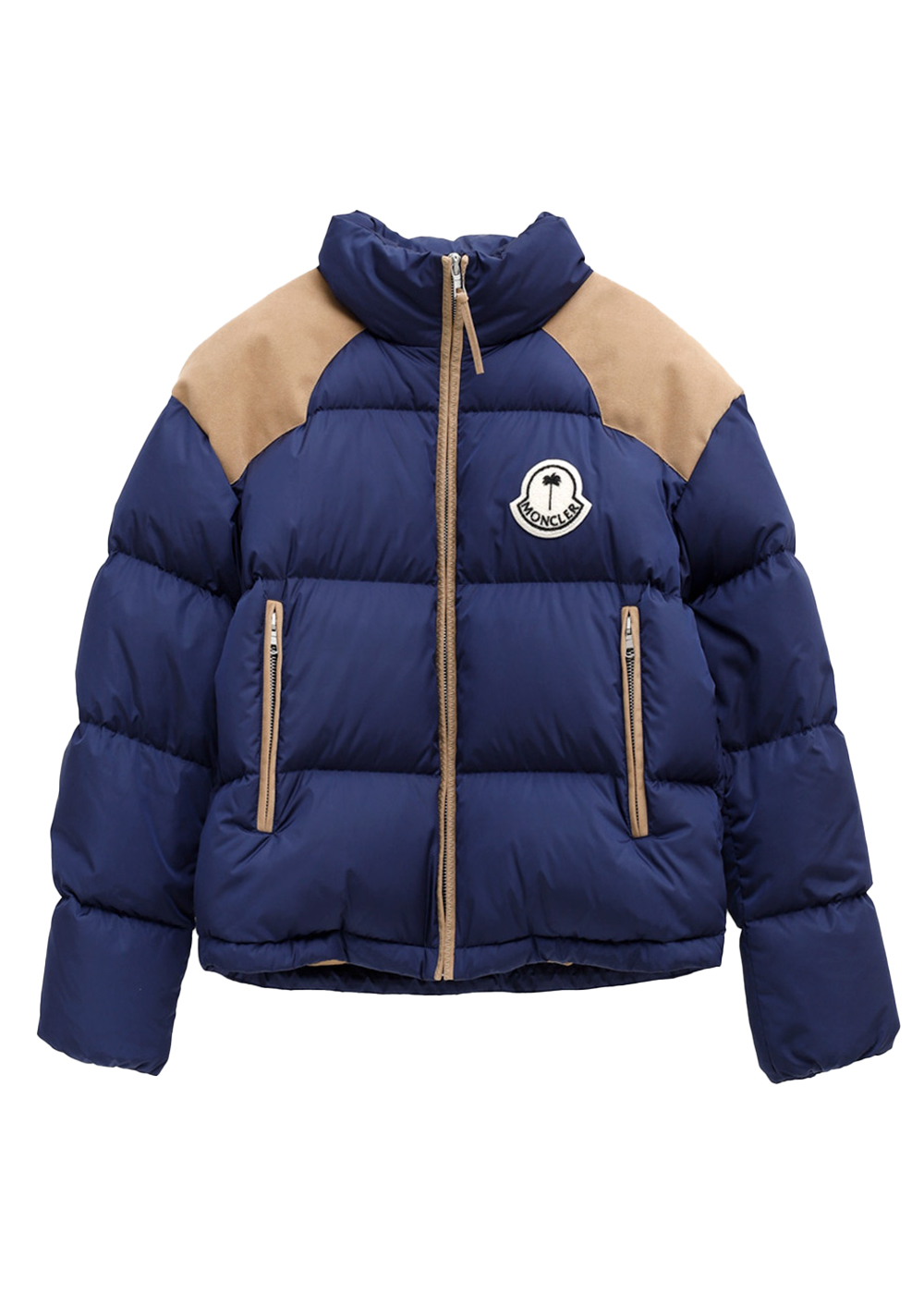 streetwear Moncler x Palm Angels Kelsey Jacket Blue Beige