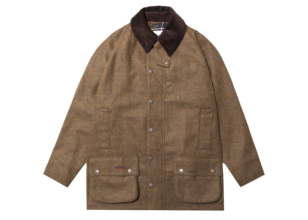 streetwear Noah x Barbour Wool Beaufort Jacket Tan