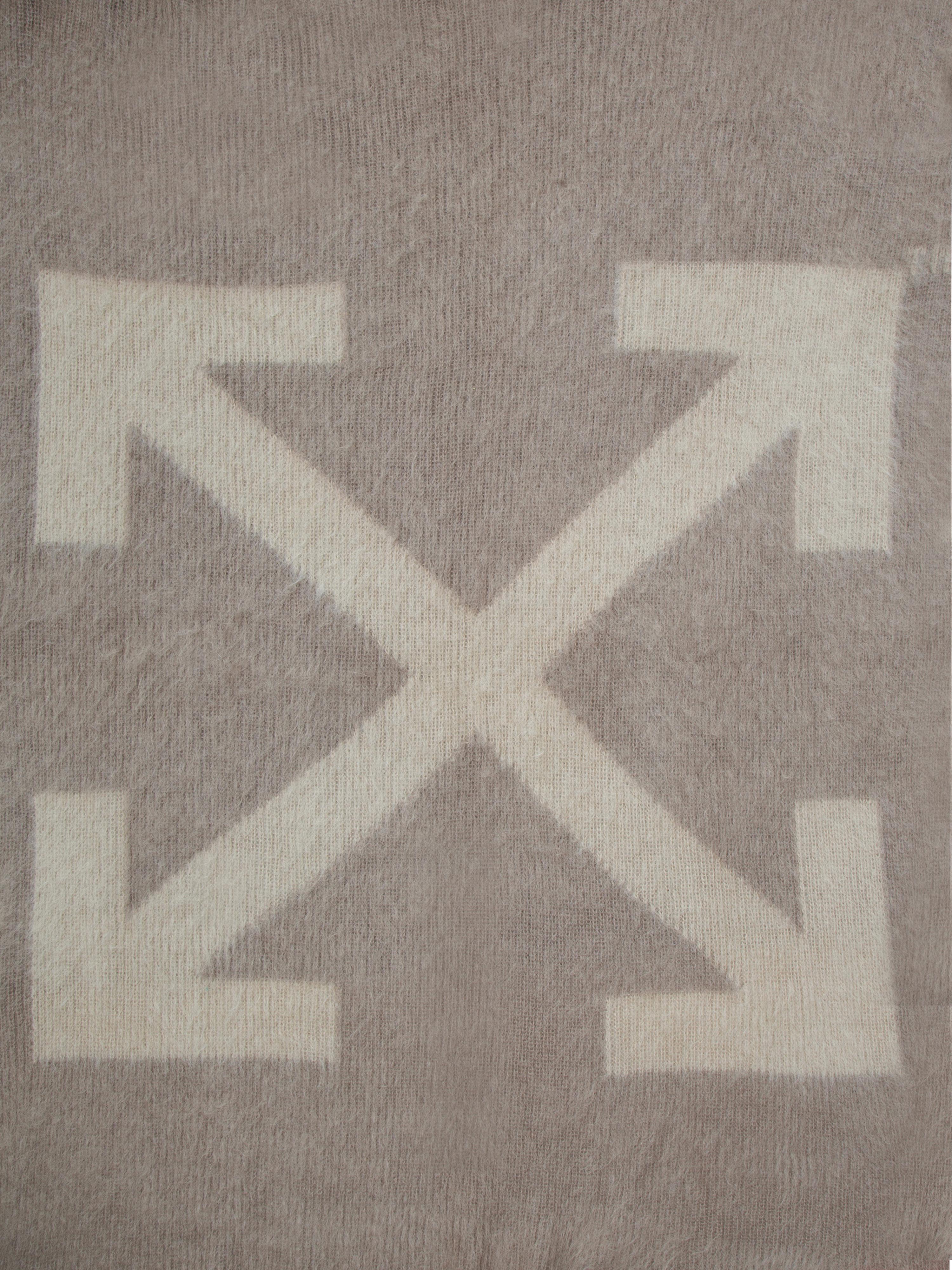 streetwear OFF-WHITE Logo Blanket Taupe/Beige