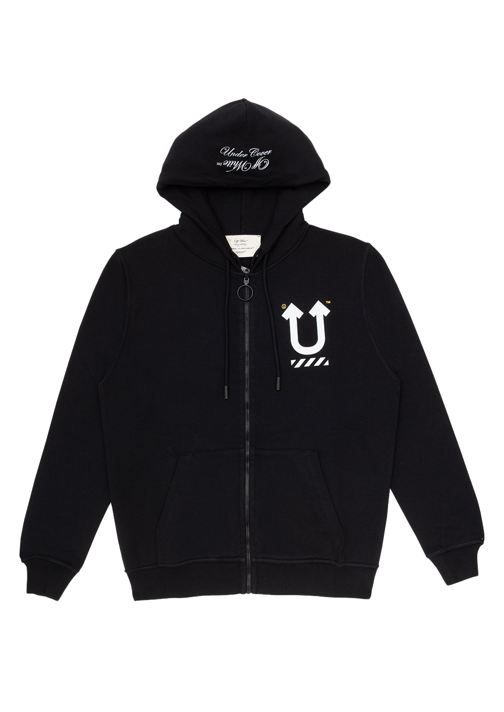 streetwear OFF-WHITE Undercover Skeleton RVRS Zipped Hoodie Black/Multicolor