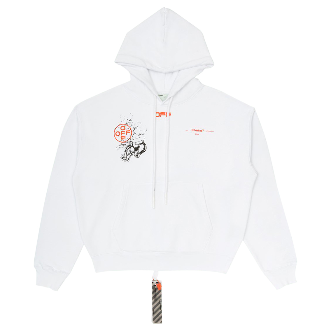 streetwear OFF-WHITE x Louvre Leonardo Hoodie White/Red