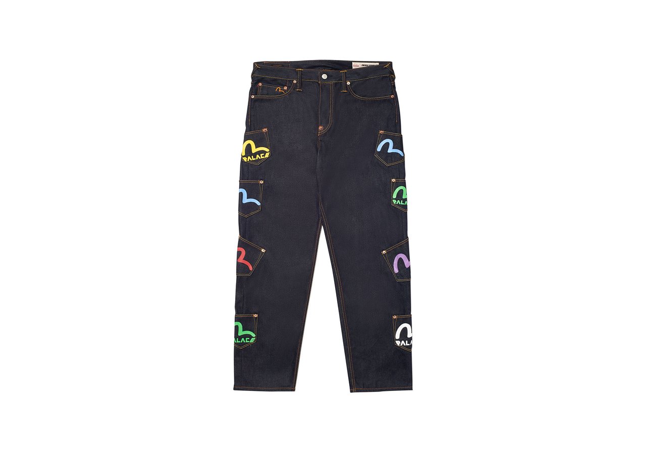 streetwear Palace Evisu Multi Pocket Jean Indigo