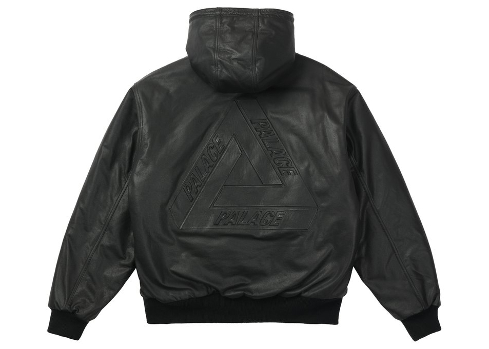 streetwear Palace Leather Bossy Jacket Black