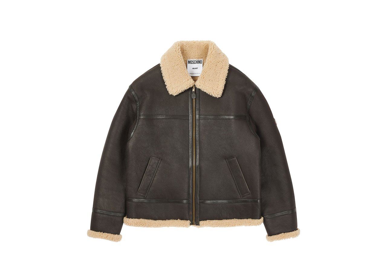 streetwear Palace Moschino Jacket Brown