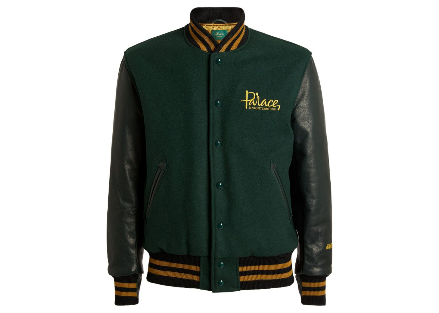 streetwear Palace x Harrods Golden Bear Varsity Jacket Green