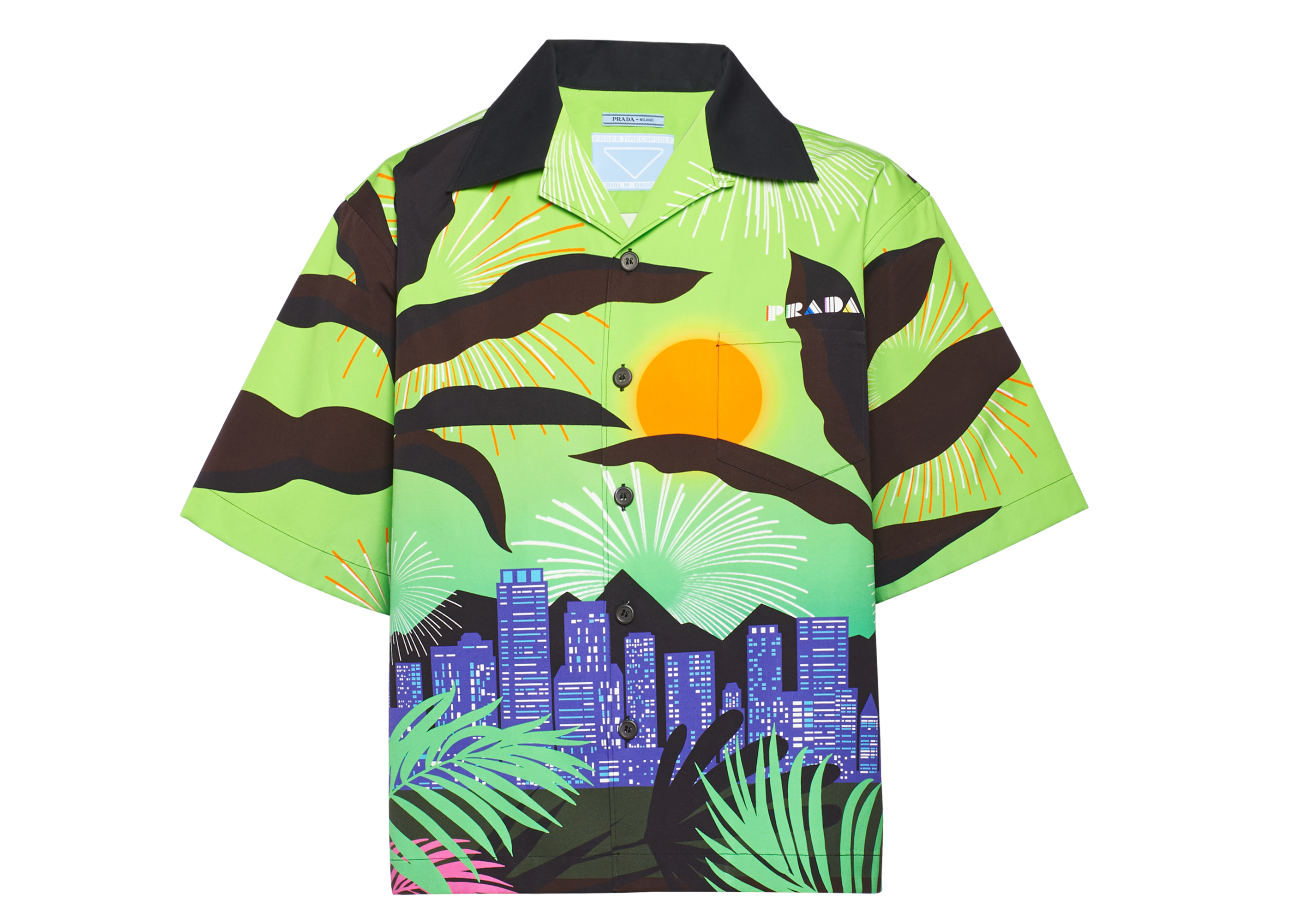 streetwear Prada Timecapsule February 2020 Poplin Shirt Green