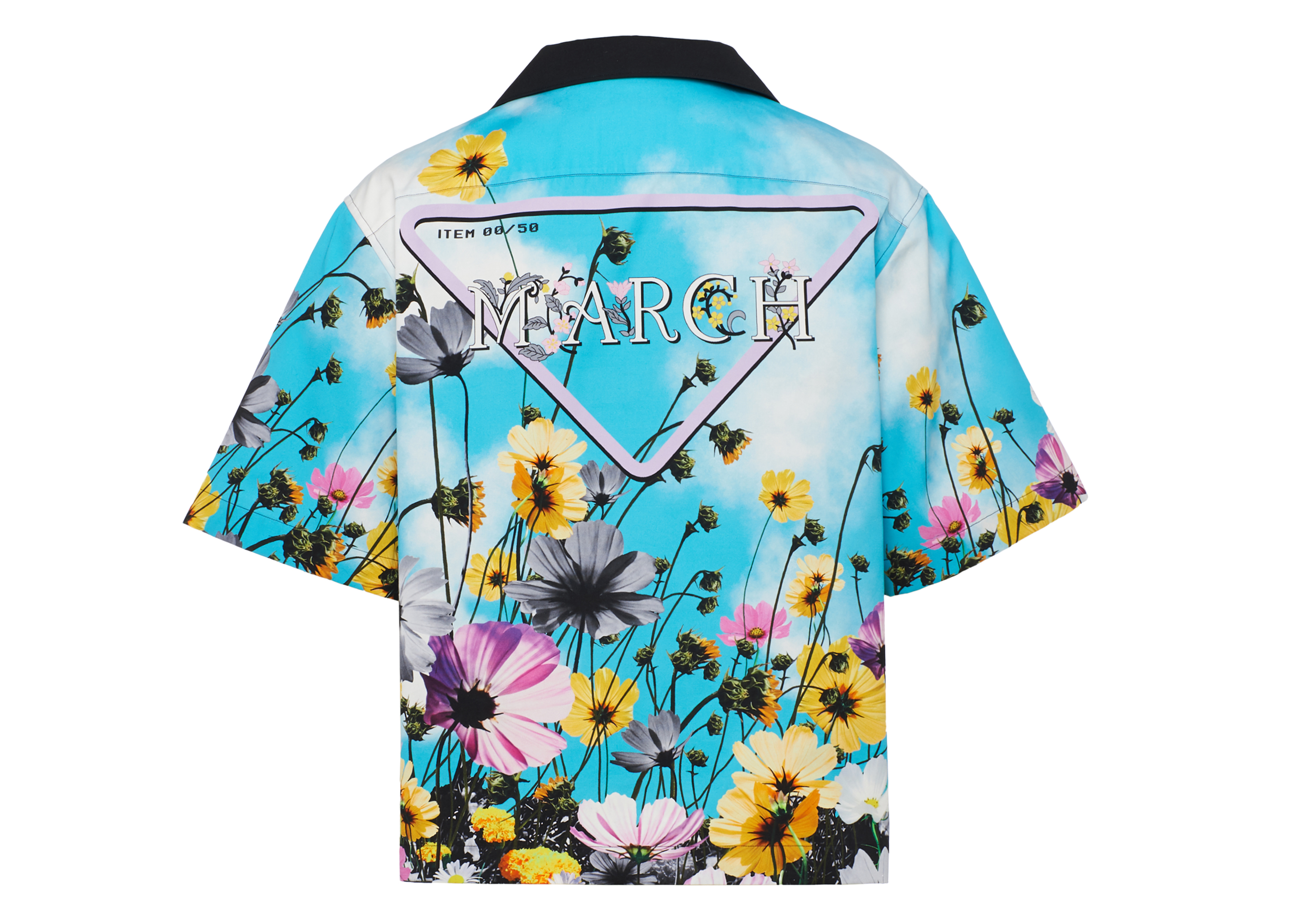 streetwear Prada Timecapsule March 2020 Poplin Shirt Blue
