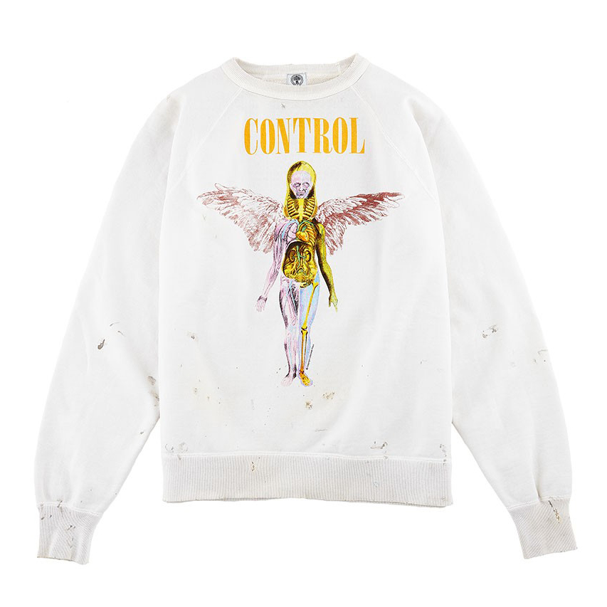 streetwear SAINT Mxxxxxx Angel Crewneck White