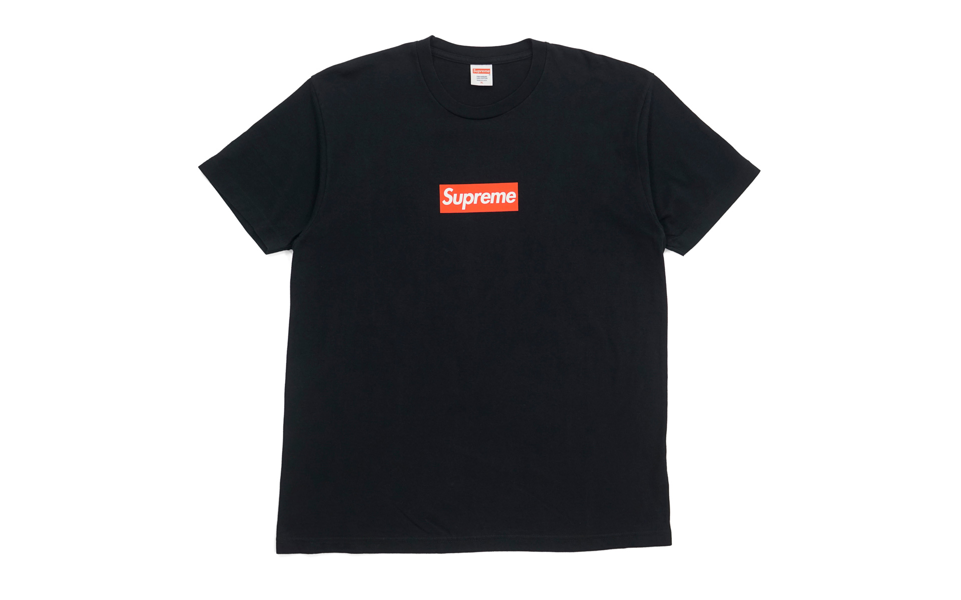 streetwear Supreme 20th Anniversary Box Logo Tee Black