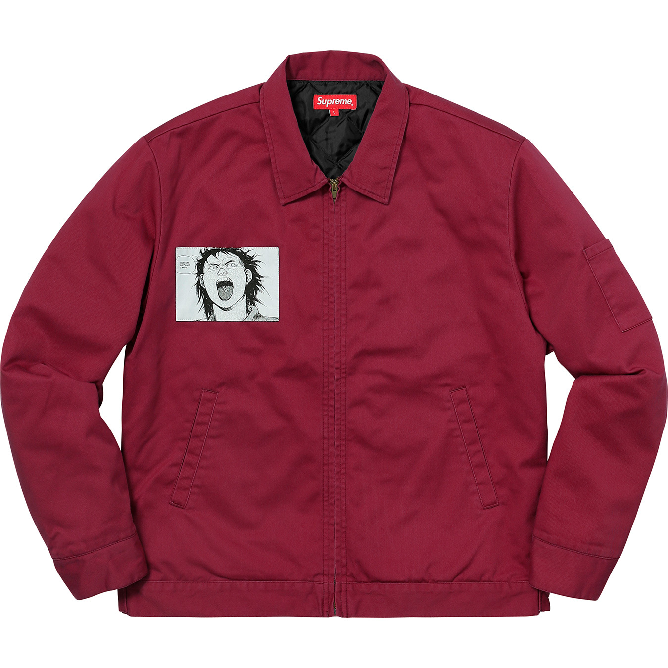 streetwear Supreme AKIRA Work Jacket Light Burgundy