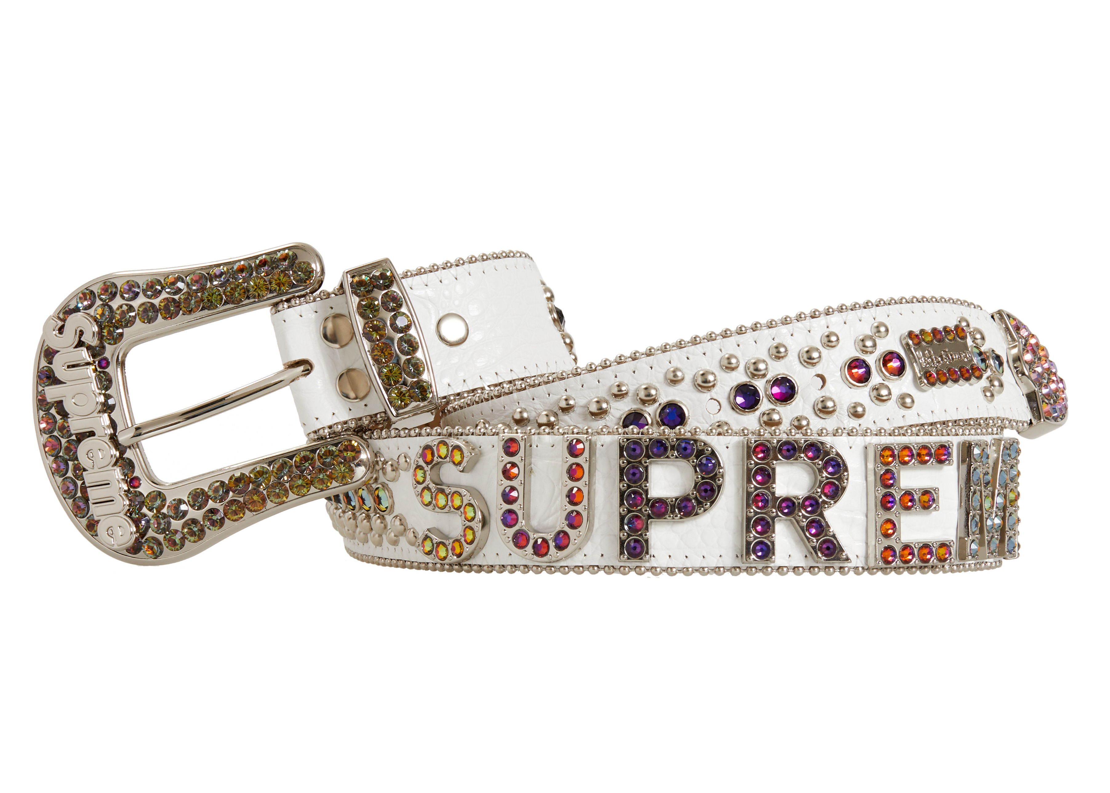 streetwear Supreme b.b. simon Belt White