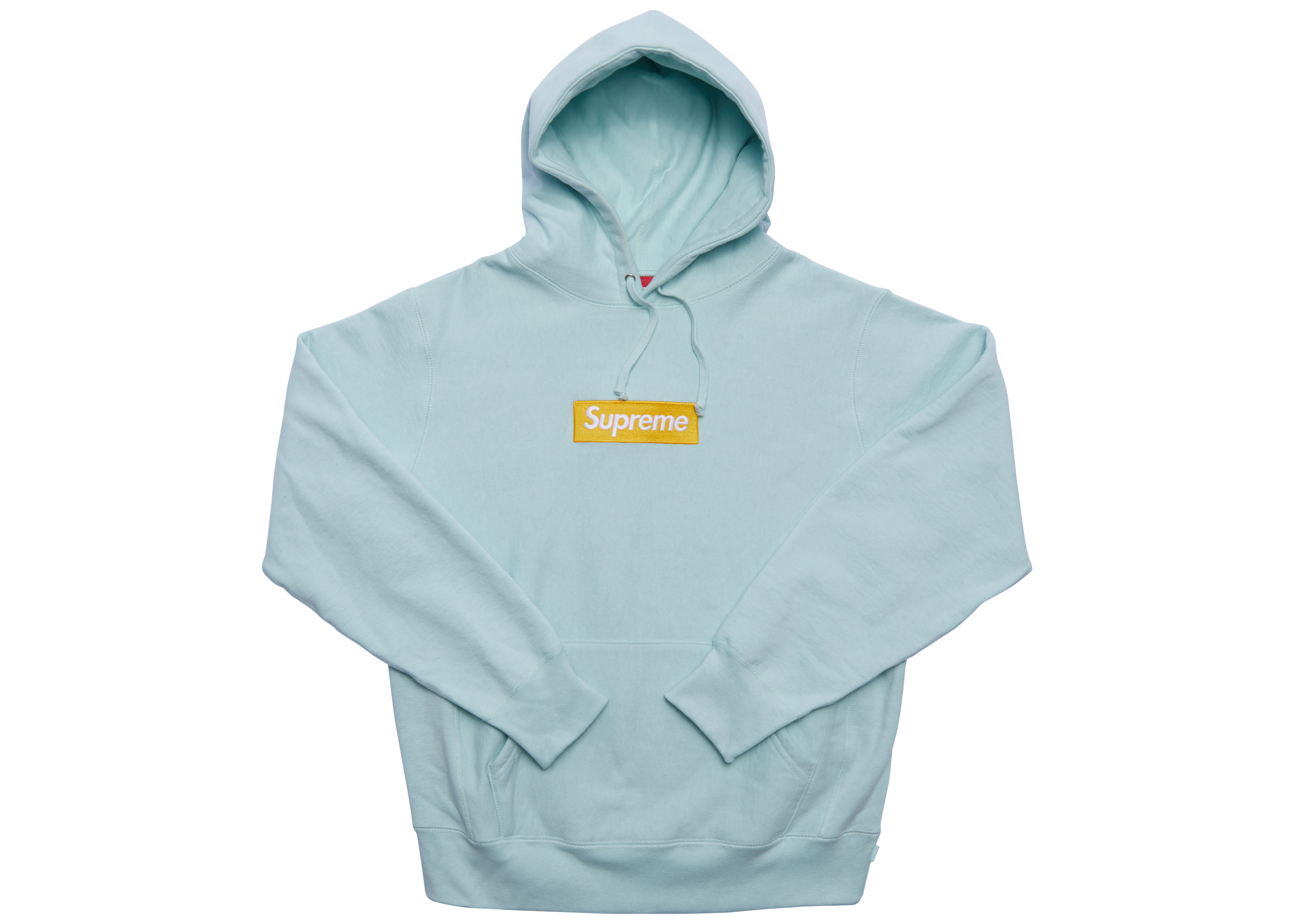 streetwear Supreme Box Logo Hooded Sweatshirt (FW17) Ice Blue