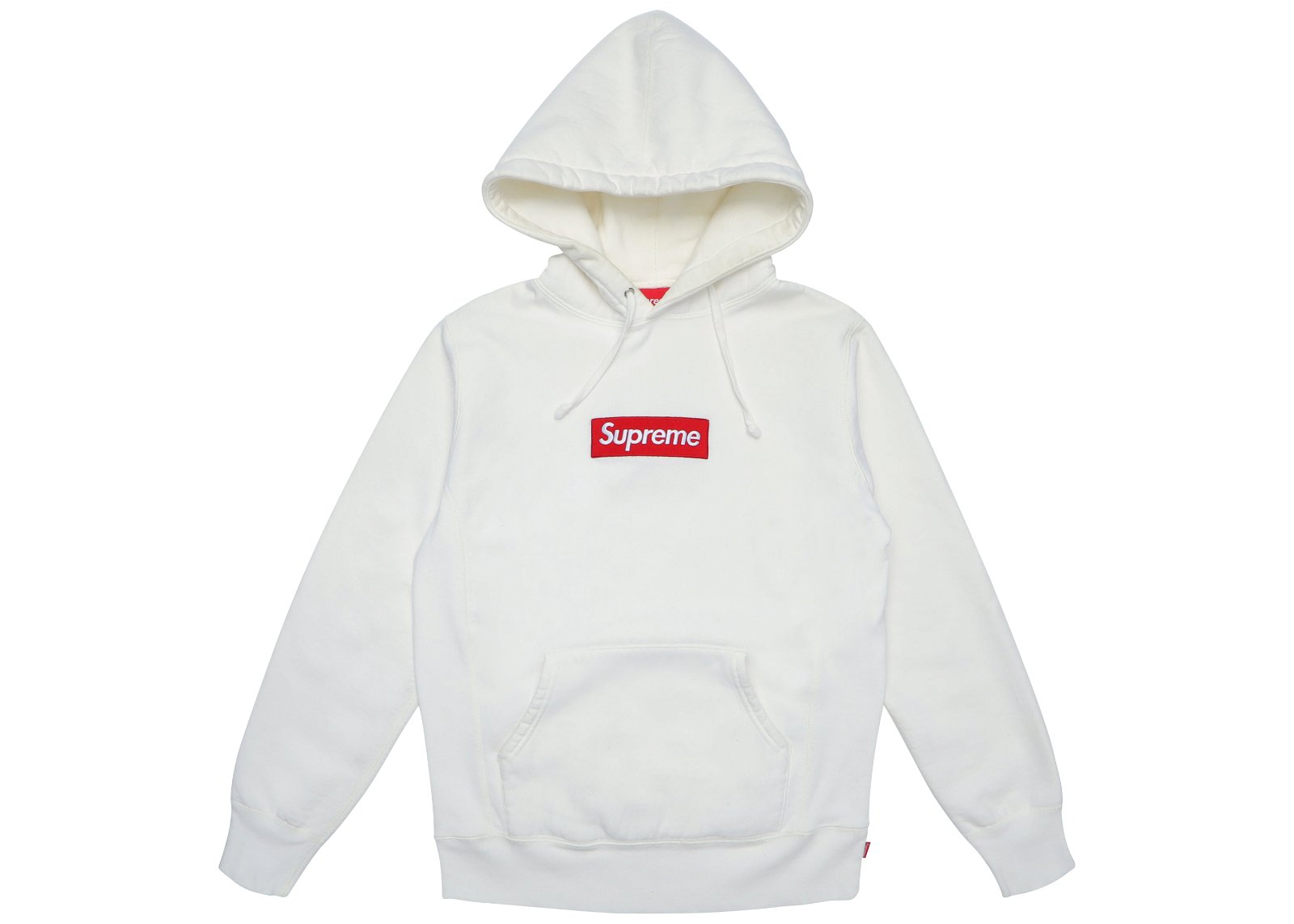 streetwear Supreme Box Logo Hooded Sweatshirt White