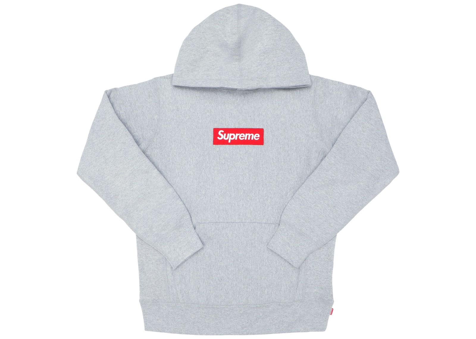 streetwear Supreme Box Logo Hoodie Heather Grey