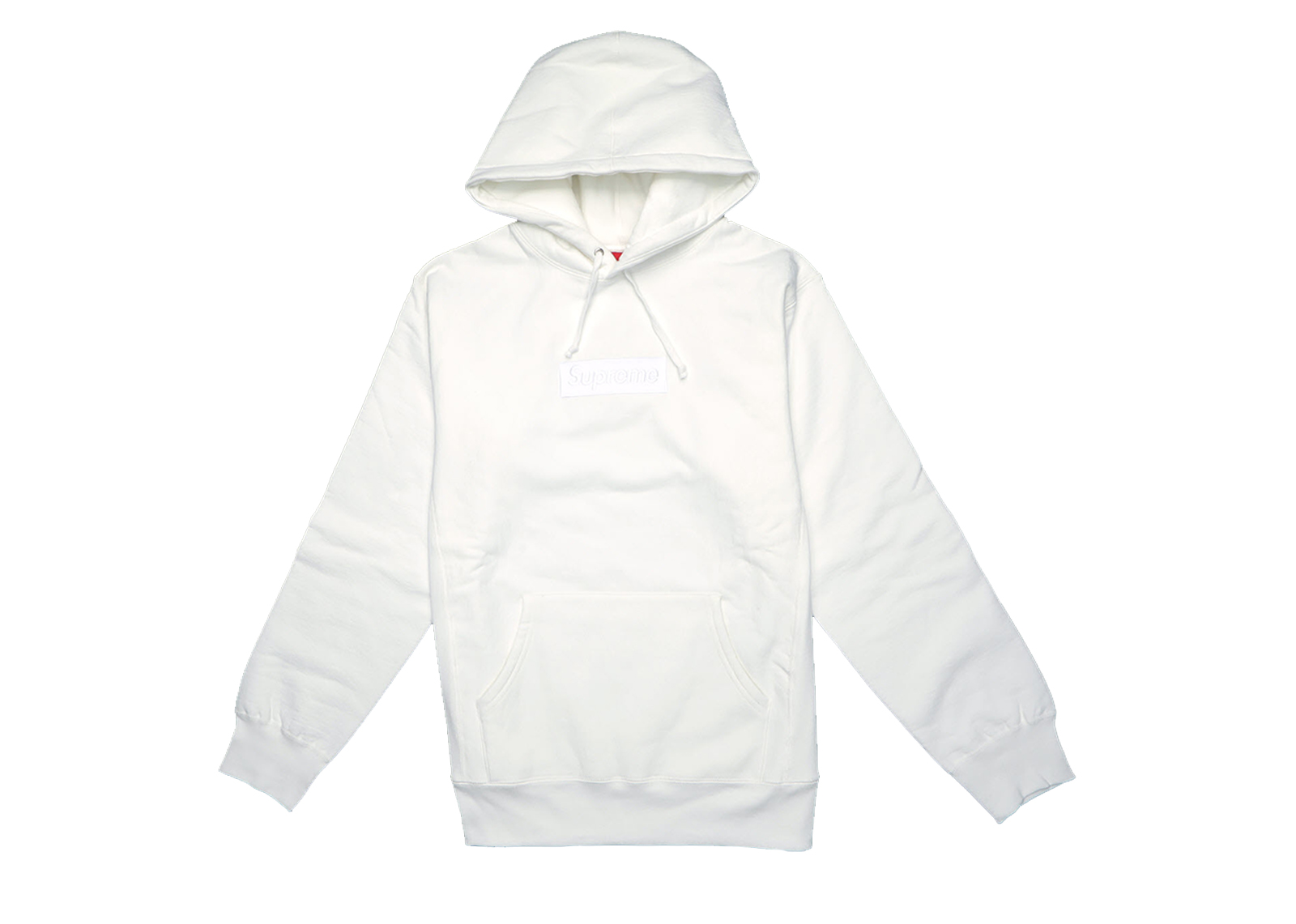 streetwear Supreme Box Logo Pullover Hoodie White