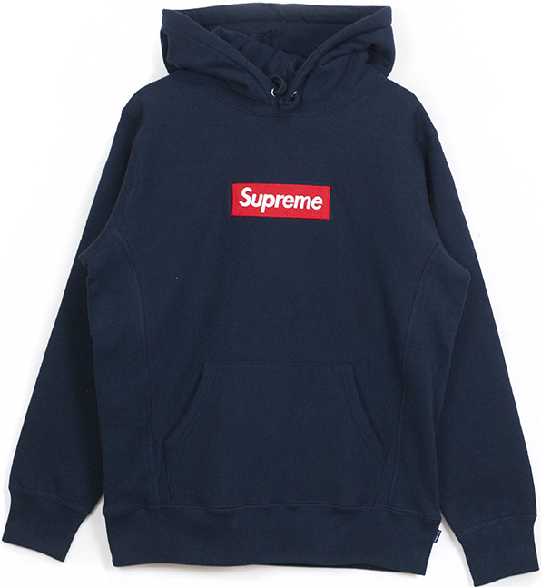 streetwear Supreme Box Logo Pullover Navy