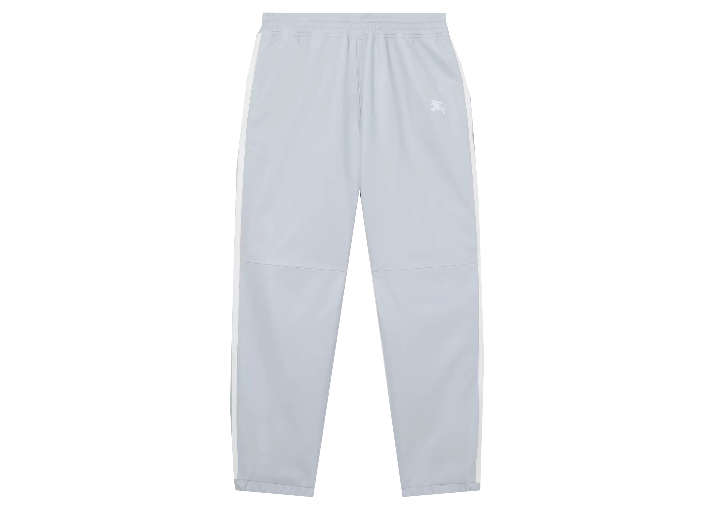 streetwear Supreme Burberry Contrast Stripe Lambskin Jogging Pants Pastel Blue