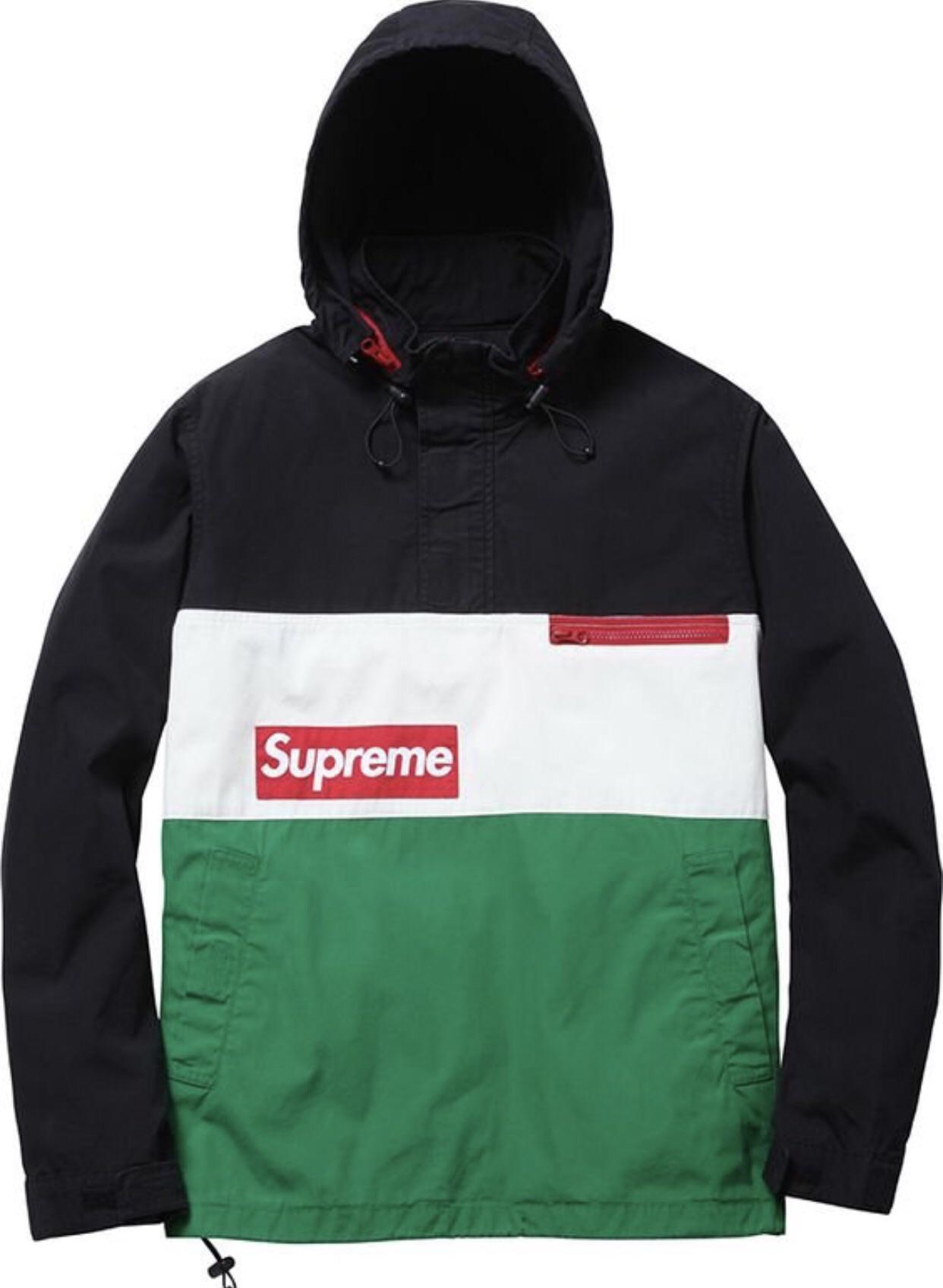 streetwear Supreme F1 Pullover Jacket Black