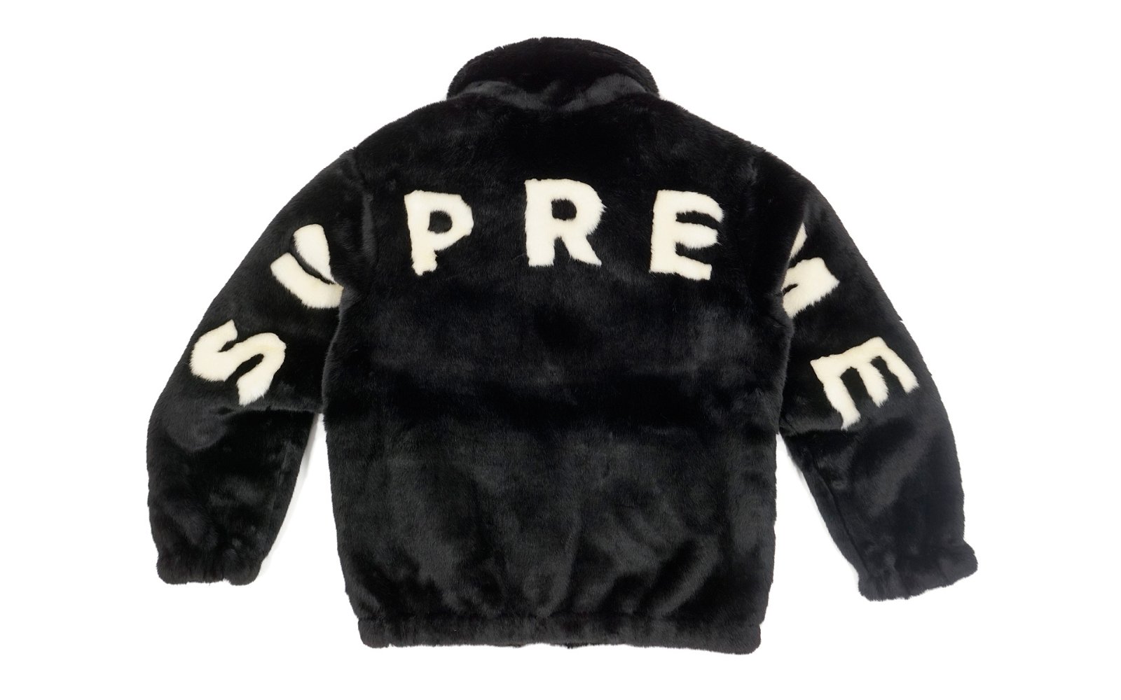 Supreme Faux Fur Bomber Jacket Black streetwear