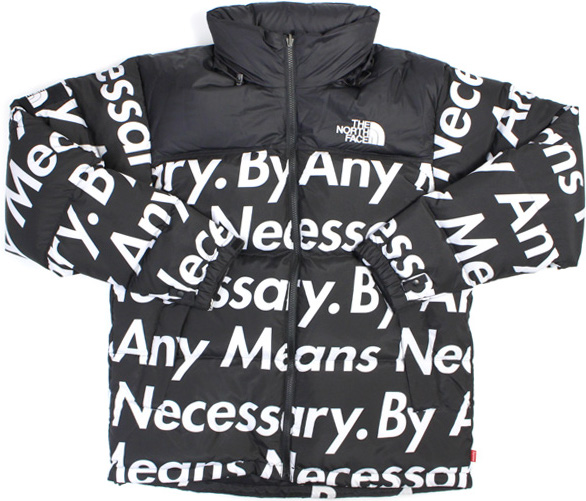 streetwear Supreme Nuptse Jacket Black