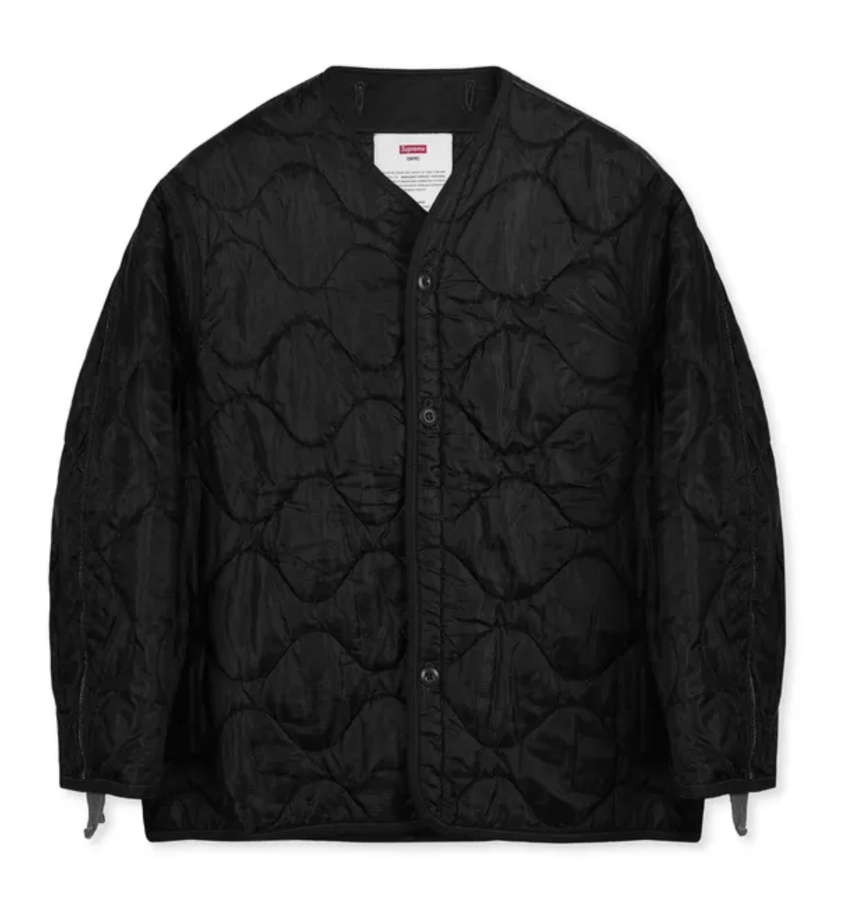 streetwear Supreme OAMC Overdyed Vintage Military Liner Black