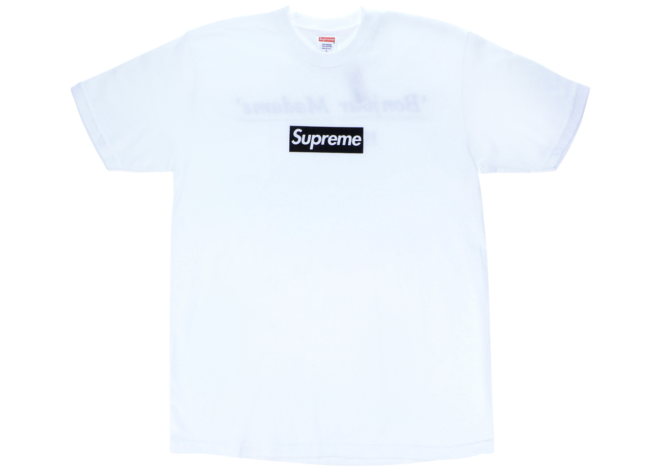 streetwear Supreme Paris Box Logo Tee White