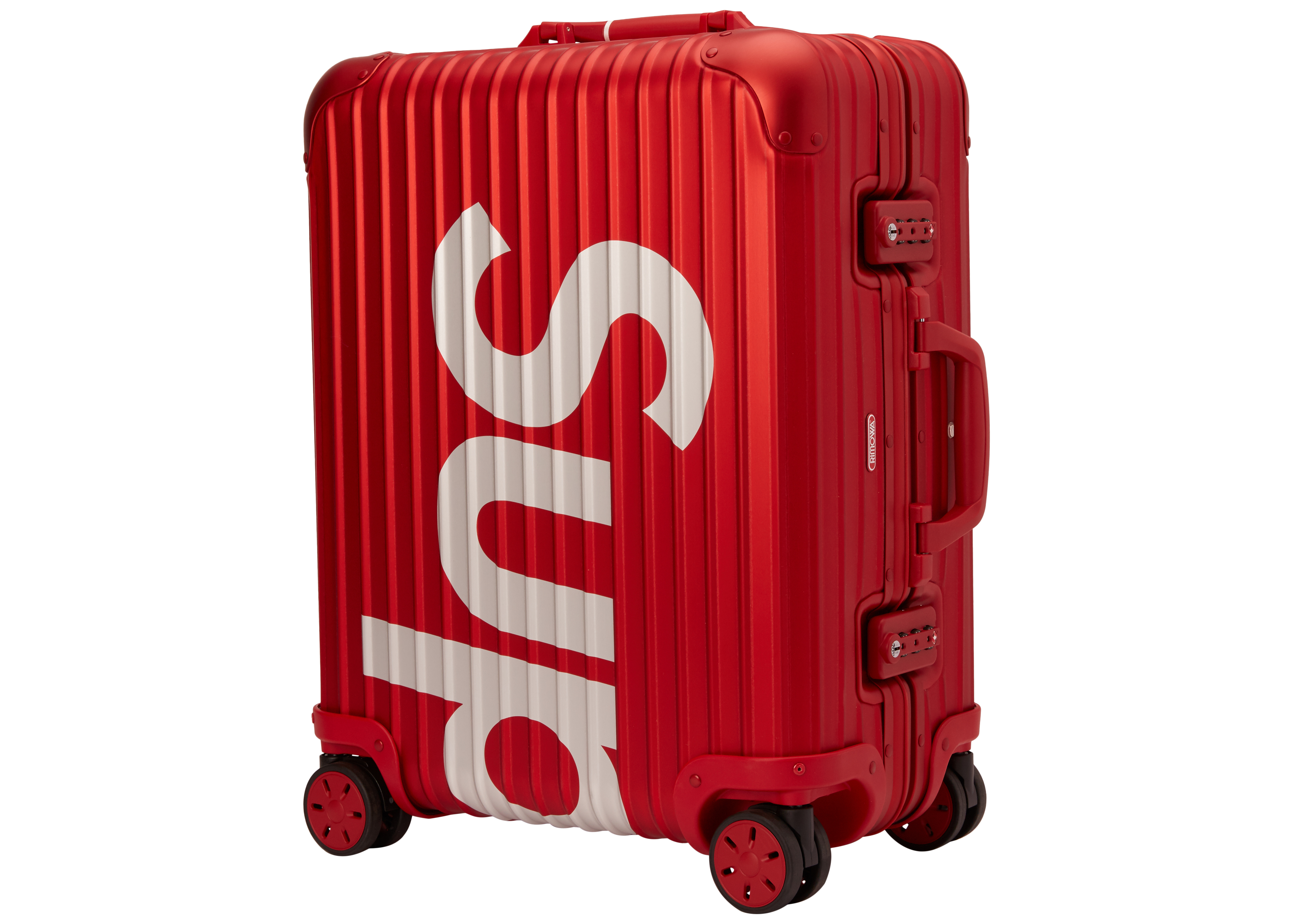 streetwear Supreme RIMOWA Topas Multiwheel 45L Red