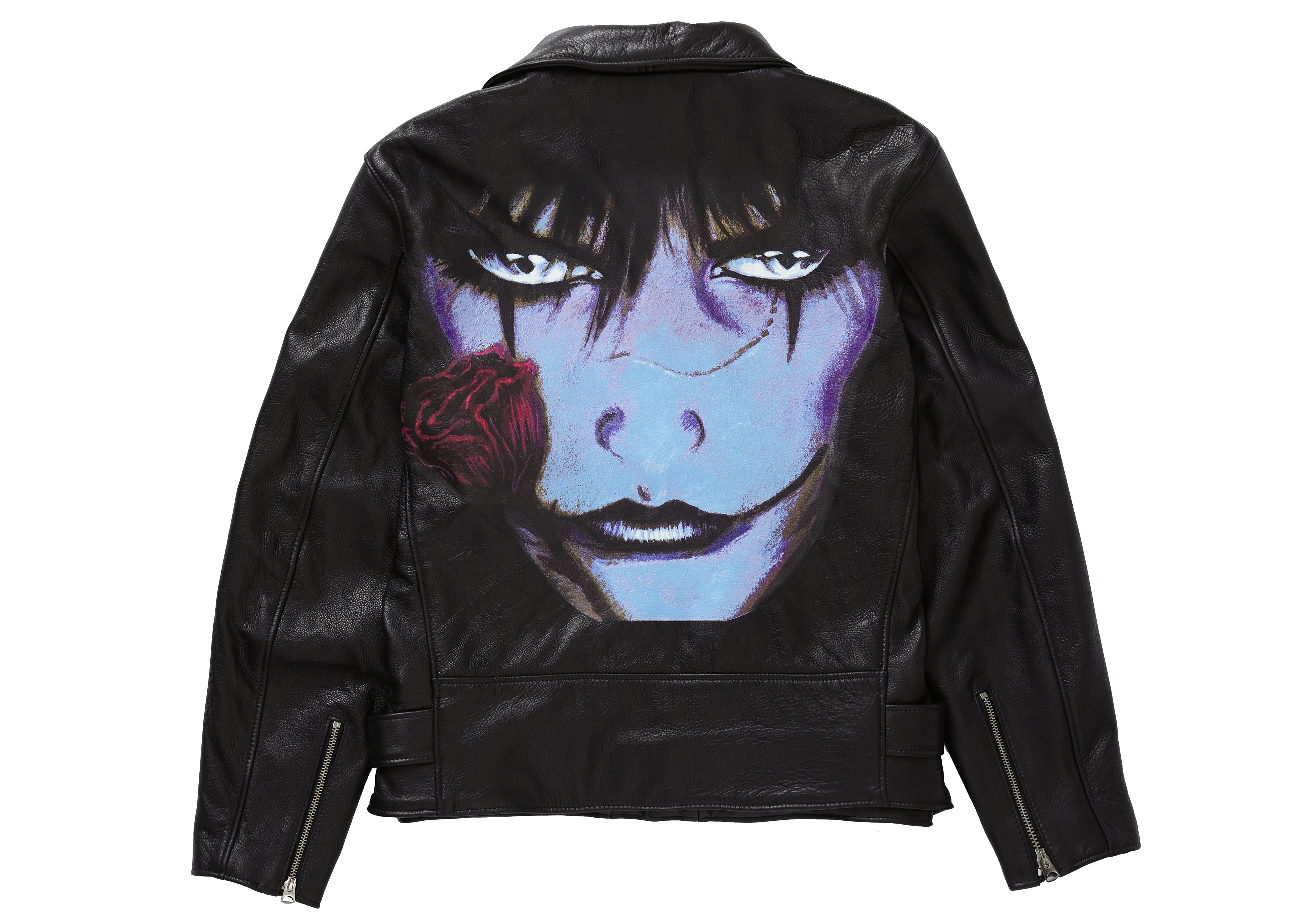 streetwear Supreme Schott The Crow Perfecto Leather Jacket Black